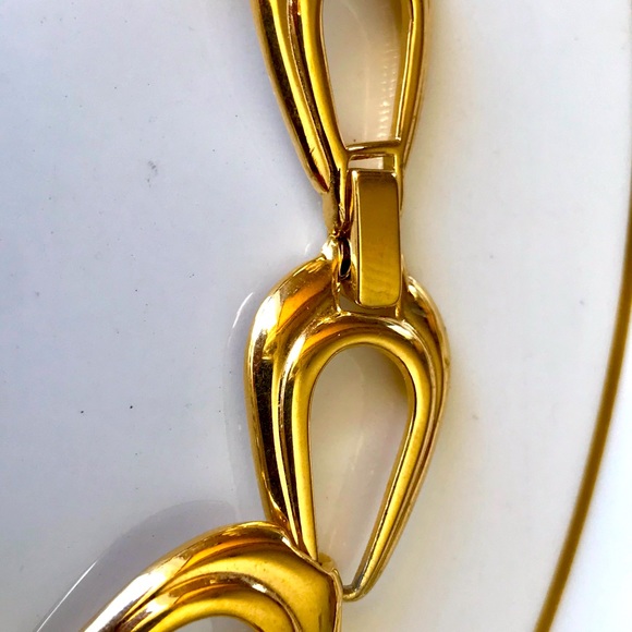 NAPIER Open Chain Link necklace Gold Plated 16.5” - Picture 4 of 7